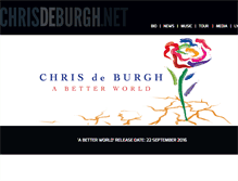 Tablet Screenshot of chrisdeburgh.net